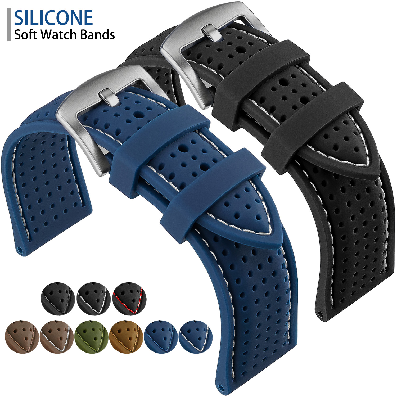 Nato Strap Nylon - Pulseira de relógio de silicone pulseira