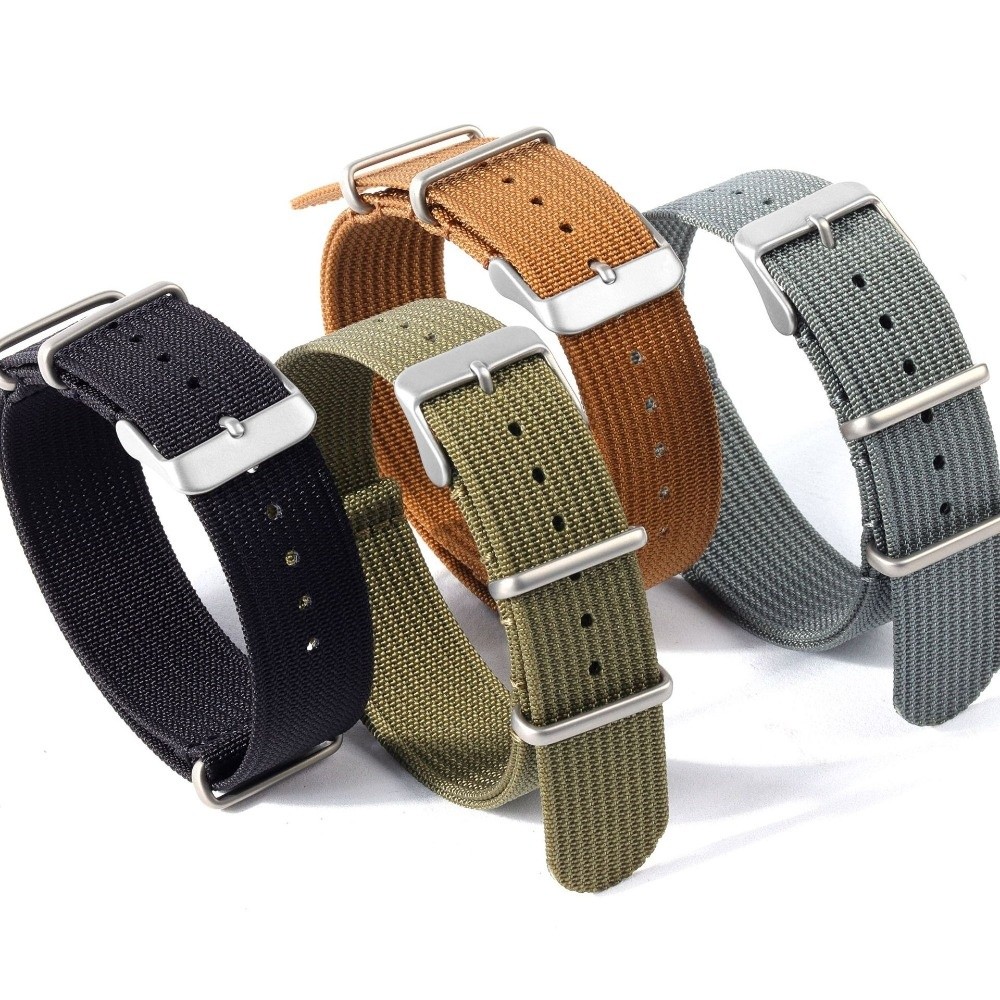 Nato Strap Nylon - Pulseira de relógio NATO de 14/16/18/20/22