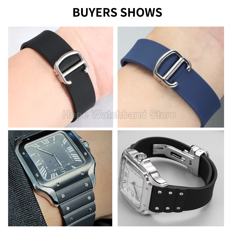 Acessórios de Relógio de Silic - Cartier Watch Santos avaliação e preço