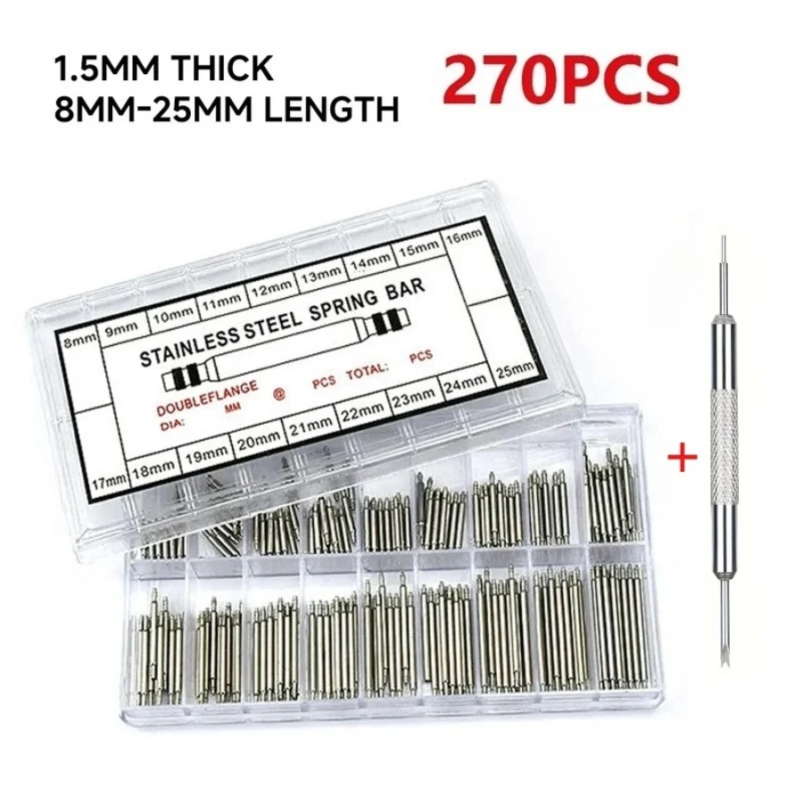 270 peças/caixa Barras de Mola - Spring Bar Tool Set avaliação e preço